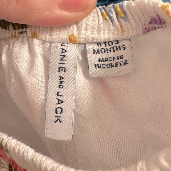 JANIE AND JACK Floral Bubble Sleeve Dress & Bloomer Set - Picture 14 of 15